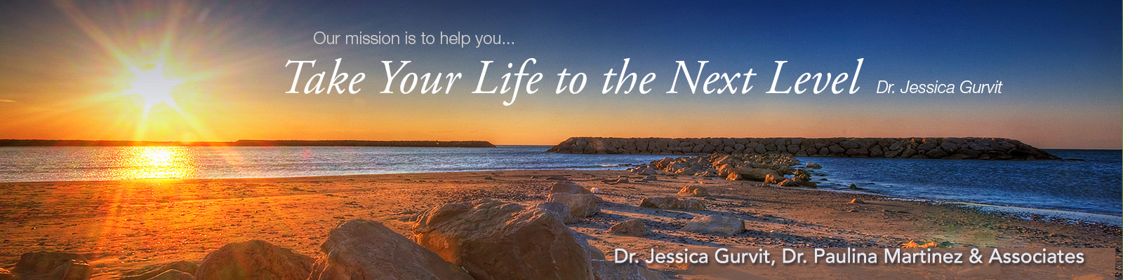 A beach with the words " dr. Jessica 's life to the next."